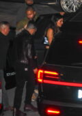 Kendall Jenner rocks a sheer top while leaving a stand up comedy show with boyfriend Bad Bunny in West Hollywood, California