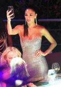 Nicole Scherzinger and fiancé Thom Evens enjoy a night out at the world-famous club in Costa Smeralda, Italy