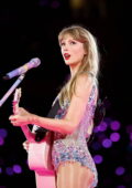 Taylor Swift performs live during 'The Eras Tour' at SoFi Stadium in Inglewood, California