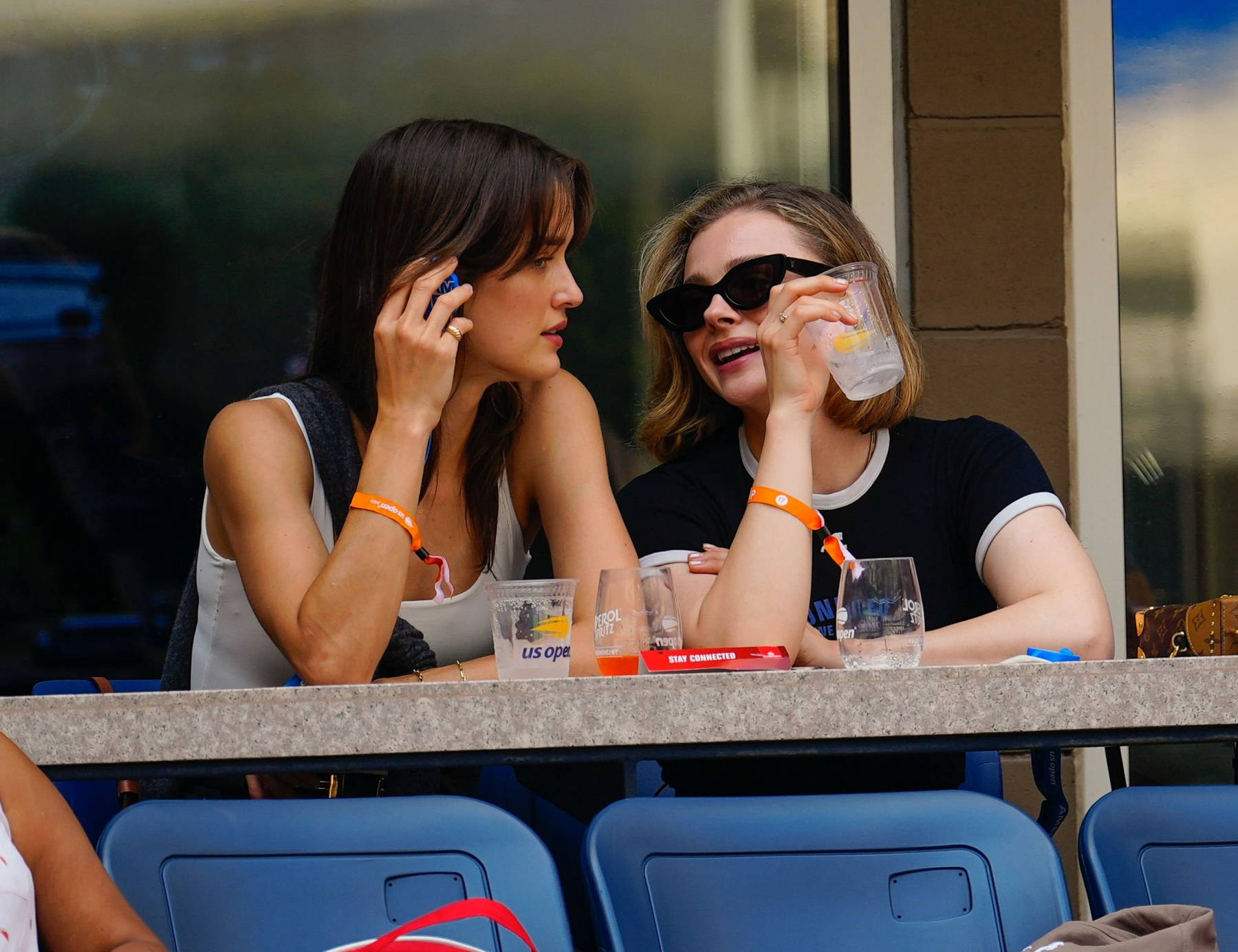 Chloe Grace Moretz and girlfriend Kate Harrison attend the 2023 US Open  Tennis Championships in New York City-050923_7