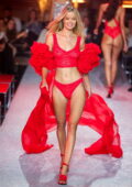 Frida Aasen walks the runway during the ETAM fashion show during Paris Fashion Week in Paris, France