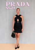 Scarlett Johansson attends the Prada SS24 show during Milan Fashion Week in Milan, Italy