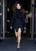 Selena Gomez looks fashionable in all-black ensemble while stepping out in New York City