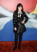 Zooey Deschanel attends Alice & Olivia Spring 2024 Ready To Wear Presentation during NYFW in New York City