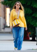 Blake Lively stands out in bright yellow while out running errands in New York City