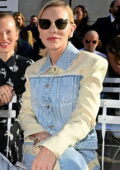 Cate Blanchett attends the Stella McCartney Womenswear SS24 show during  Paris Fashion Week in Paris, France