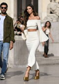 Cindy Mello attends the Elie Saab Womenswear SS24 show during Paris Fashion Week in Paris, France