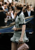 Saoirse Ronan attends the Louis Vuitton Womenswear SS24 show during Paris  Fashion Week in Paris, France