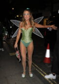 Georgia Harrison dressed as a fairy as arrives at her Halloween party in London, UK
