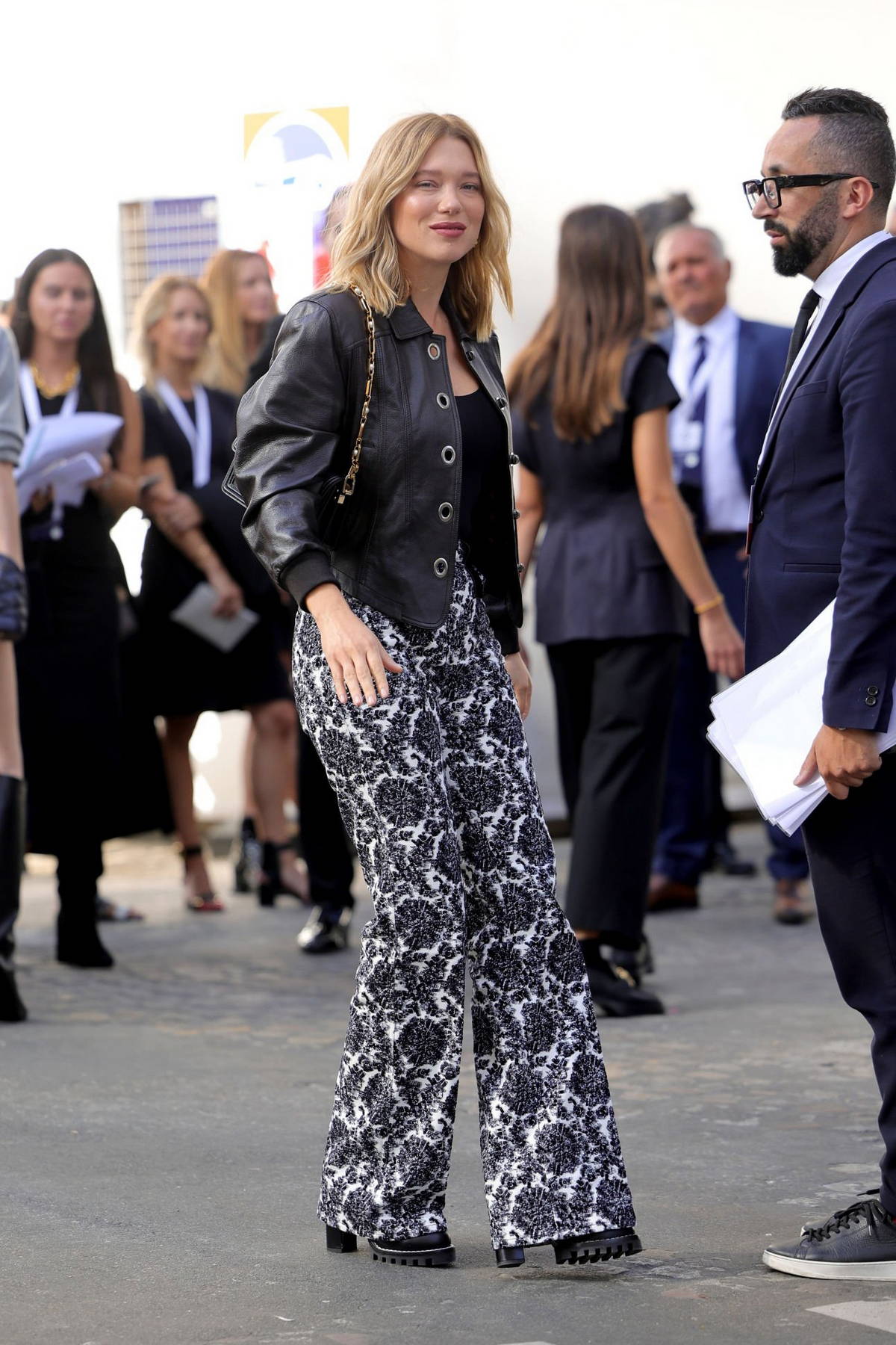 Lea Seydoux attending the Louis Vuitton Fashion Show as part of