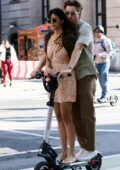 Nina Dobrev looks pretty in a floral minidress while enjoying a scooter  ride with beau Shaun