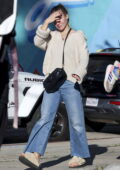 Kristen Bell dons a cream sweater and jeans while out in Los Angeles
