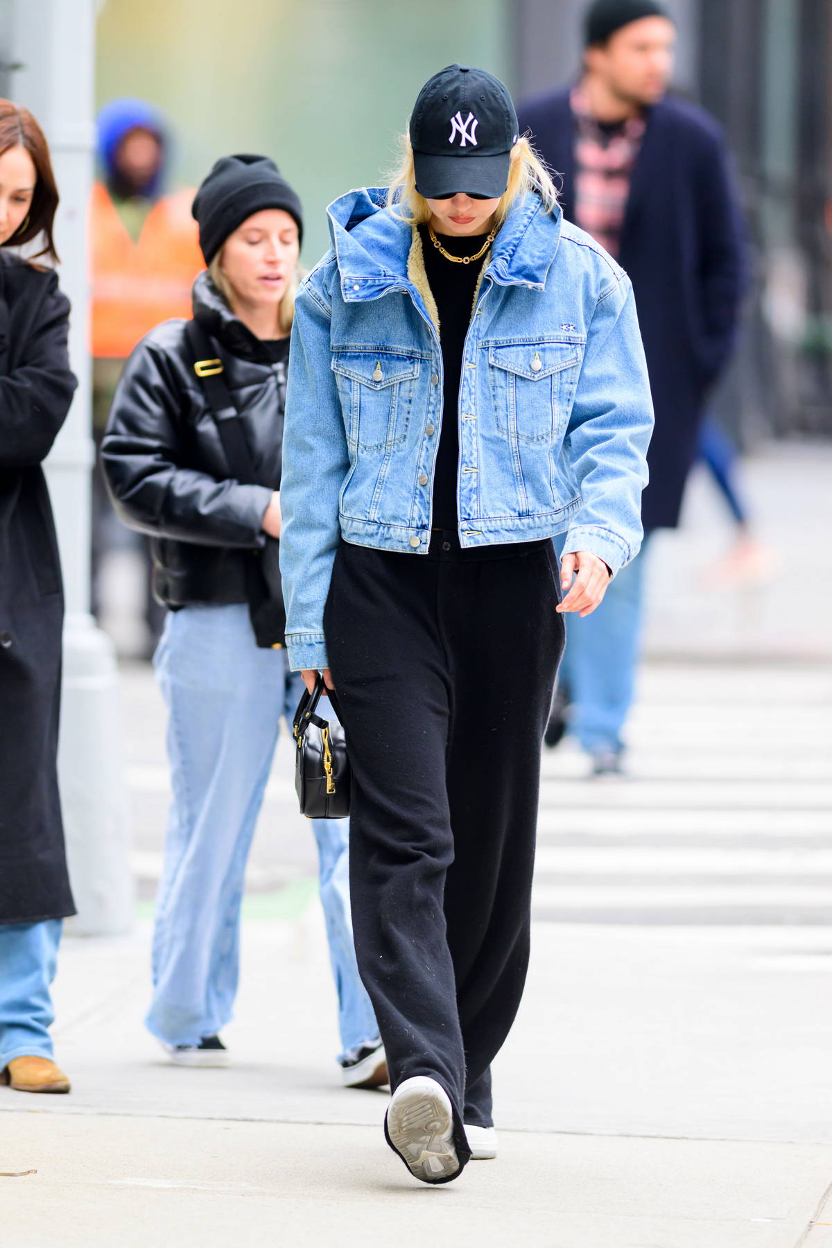 Kylie Jenner Wears A Distressed Lambert Denim Jacket - THE JEANS BLOG