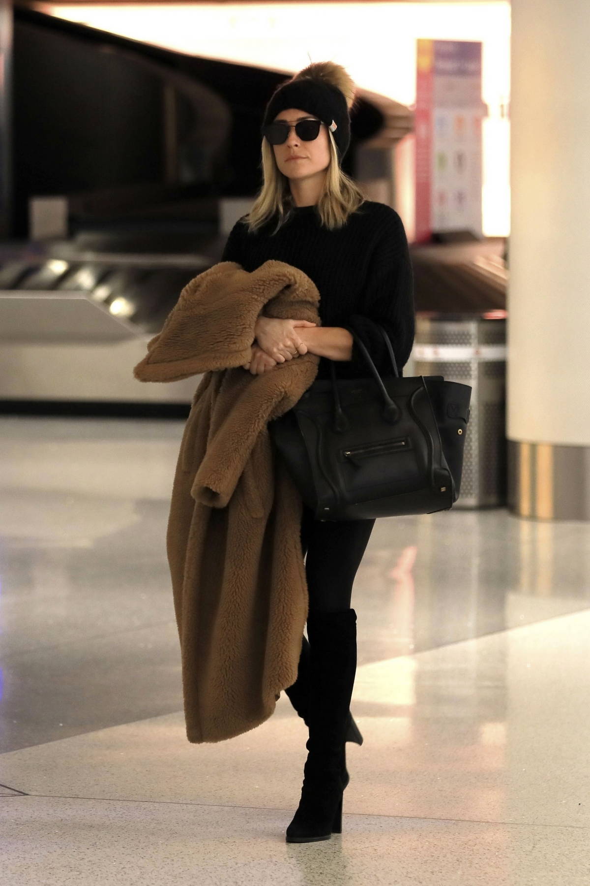 Throwback Thursday: Kristin Cavallari's Cable Knit Sweater and Black  Leggings Look for Less - The Budget Babe