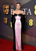 Margot Robbie attends the 77th EE British Academy Film Awards at the Royal Festival Hall in London, England, UK