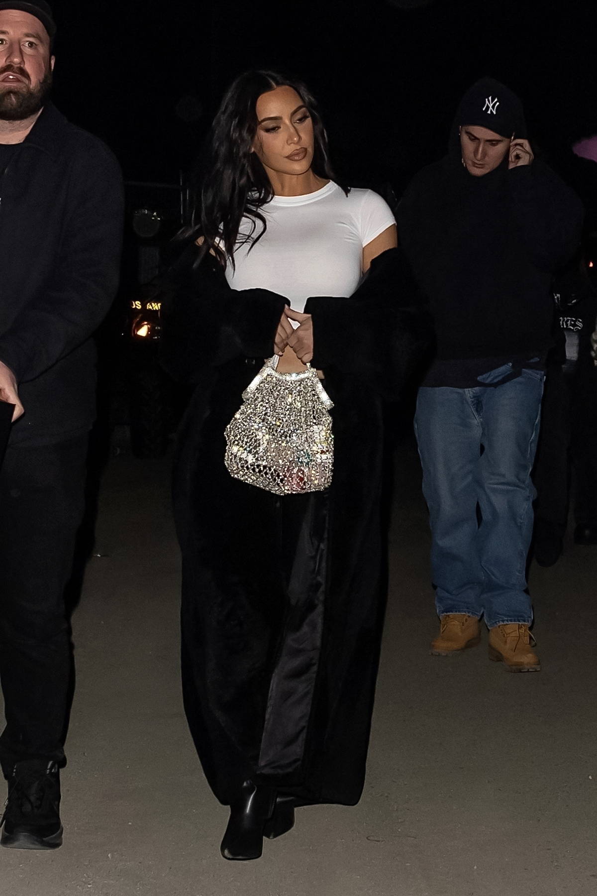 Kim Kardashian and Bianca Censori arrive together at Kanye West’s Rolling Loud performance in Los Angeles