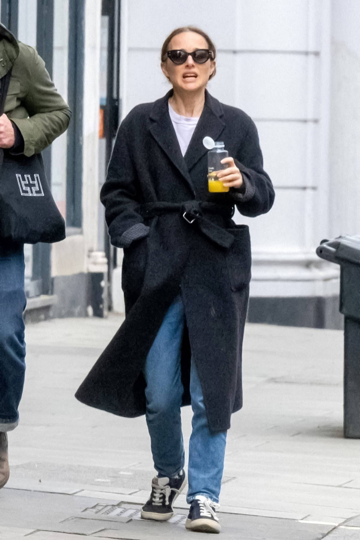 Natalie Portman steps out for some shopping with her mother and film producer Paul Kolsby in West London, England