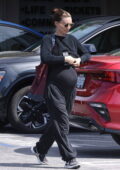 Rooney Mara shows her massive baby bump while out running errands in Los Angeles