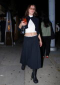 Emma Chamberlain attends Anastasia Karanikolaou's birthday dinner at the Nice Guy in Los Angeles