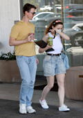 Joey King and husband Steven Piet grab smoothies from Erewhon while out in Beverly Hills, California