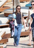 Natalie Portman seen enjoying some downtime at Solimar beach during her summer holidays in Mykonos island, Greece