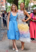 Blake Lively is all smiles while seen outside ABC Studios with Isabela Ferrer in New York City