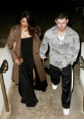 Priyanka Chopra and Nick Jonas enjoy a romantic date night at the Burleigh Pavilion in Brisbane, Australia