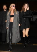 Barbara Palvin and Stella Maxwell attend Rosalía's 32nd birthday party at Hotel Particulier in Paris, France