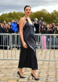 Gal Gadot attends the Loewe SS25 show during Paris Fashion Week in Paris, France