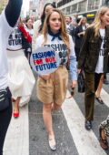 Joey King attends the 'Fashion For Our Future' March in New York City