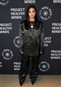 Demi Lovato attends Project Healthy Minds World Mental Health Day Festival in New York City