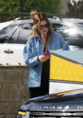 Katherine Schwarzenegger casts her vote as she drops her ballot in the ballot box in Los Angeles