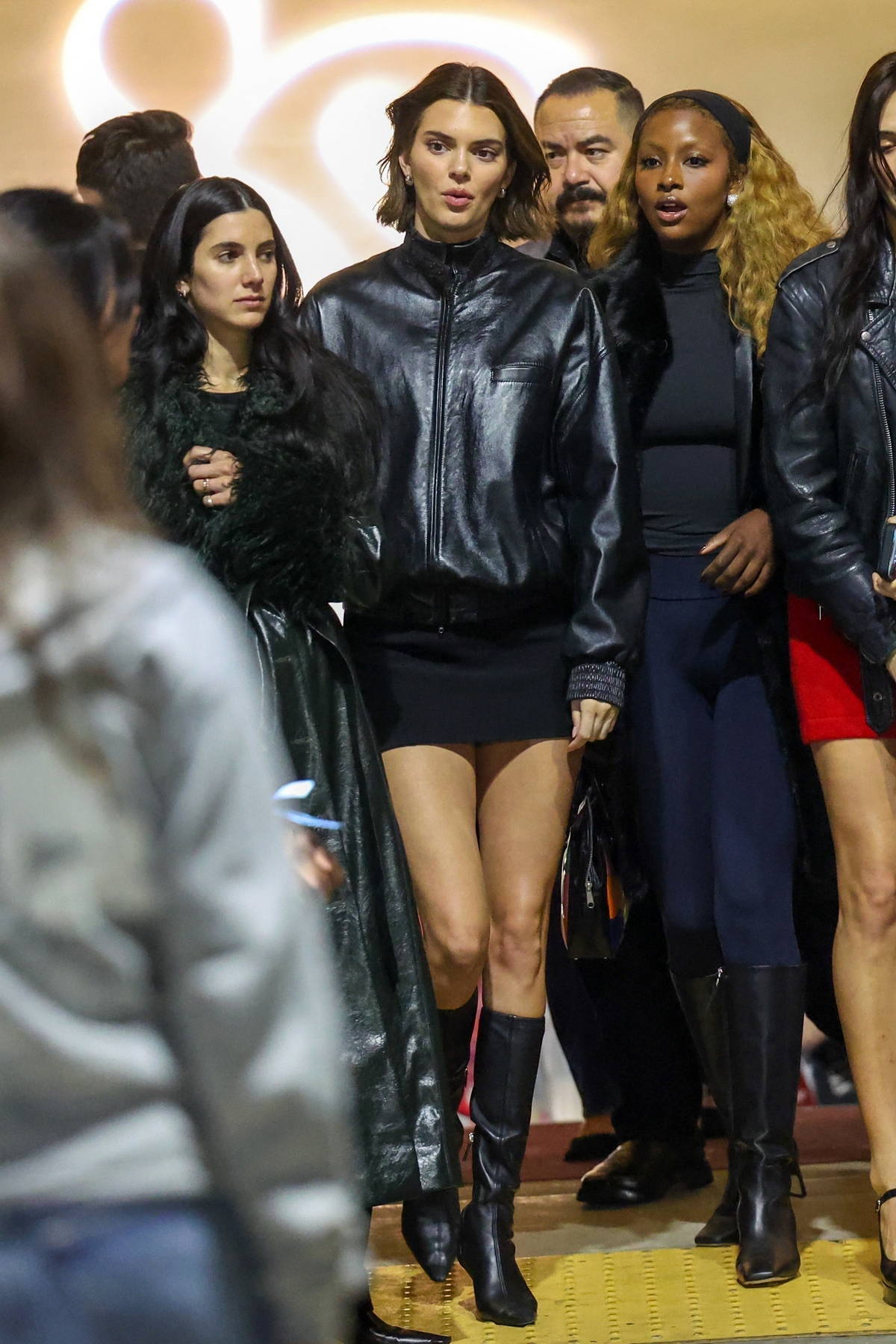 Kendall Jenner and Hailey Bieber attend Sabrina Carpenter's concert with friends at the Kia Forum in Inglewood, California