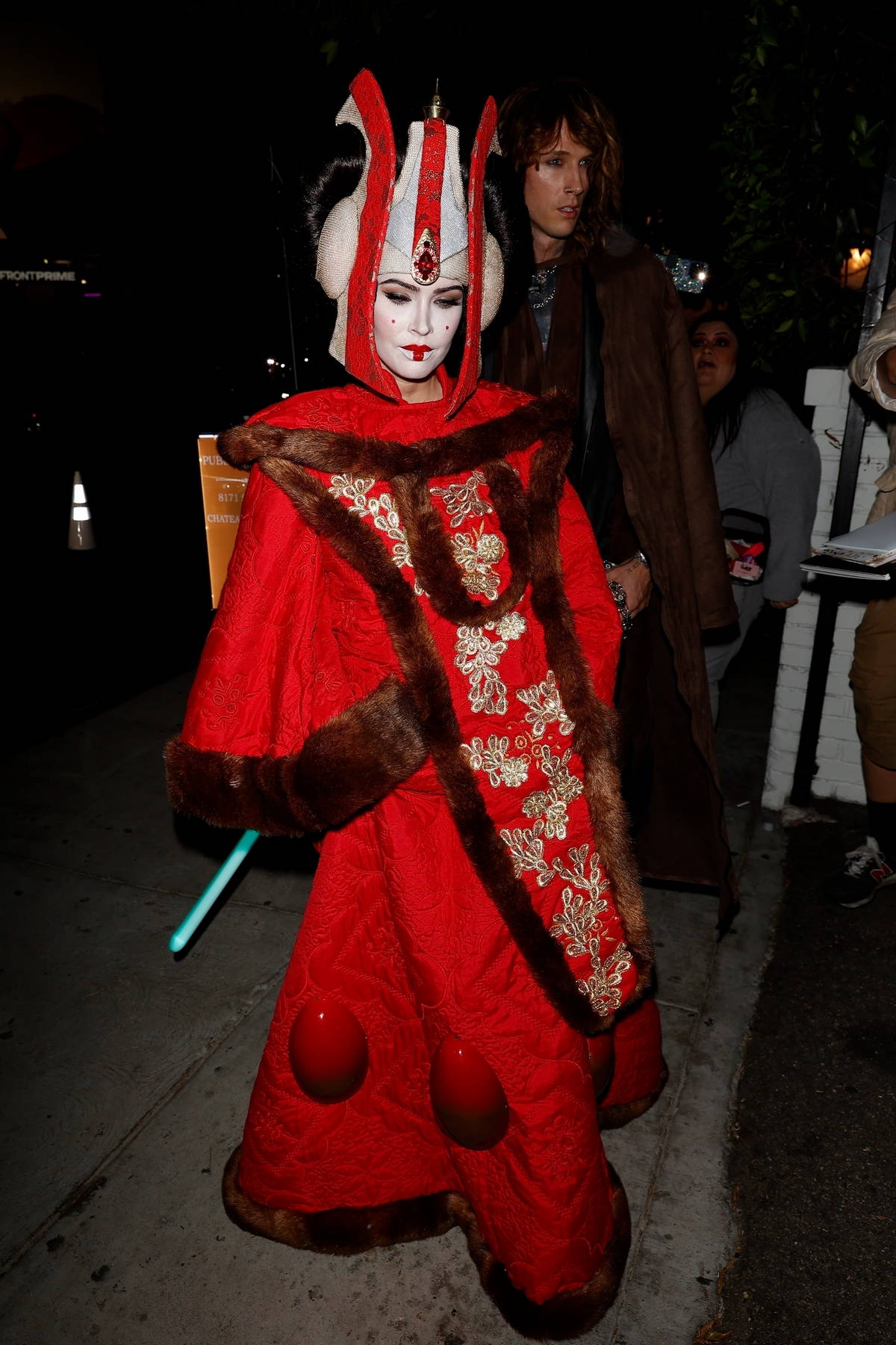 Megan Fox attends Kendall Jenner’s 2024 Halloween party at Chateau Marmont in West Hollywood, California