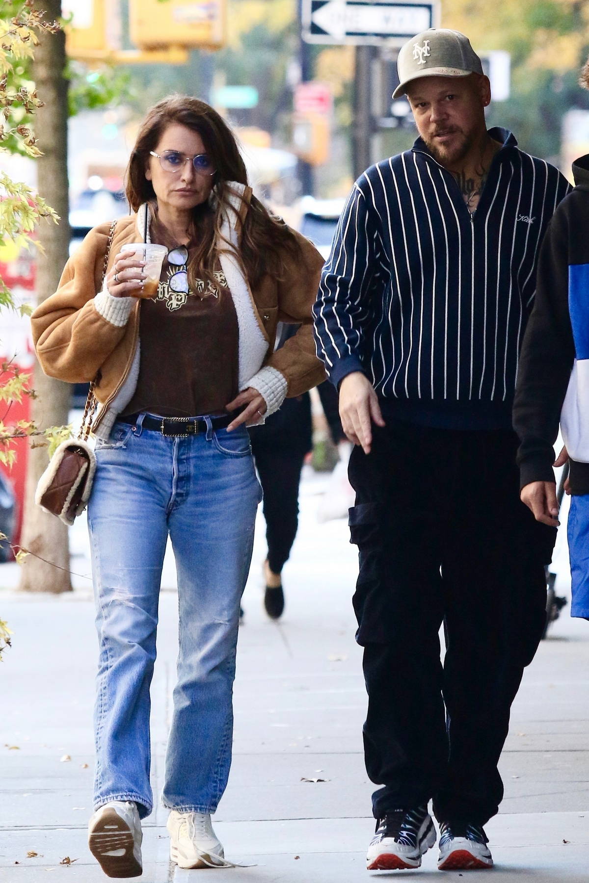 Penelope Cruz spotted with rapper Residente during a stroll around Tribeca in London, England